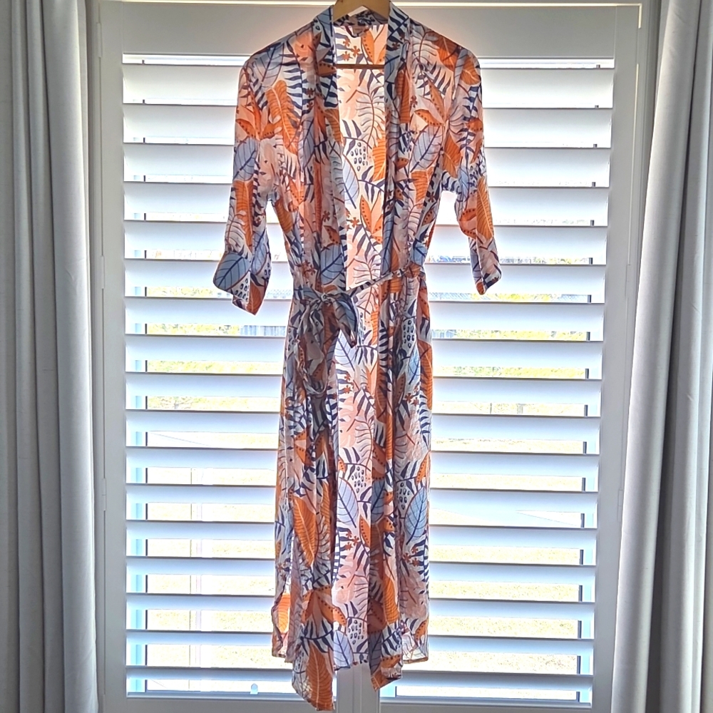 XS Smash + Tess The Out of Office Duster in Tahiti Sunrise Lounge Sleep Robe